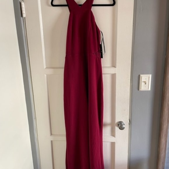 Lulus Red Lace Jumpsuit - Picture 2 of 3